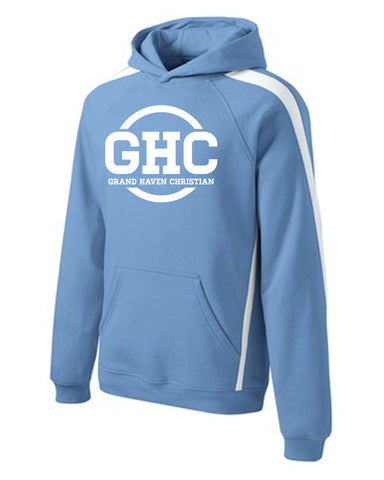GHC Sleeve Stripe Pullover Youth Hooded Sweatshirt